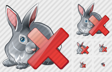 Rabbit Delete Icon