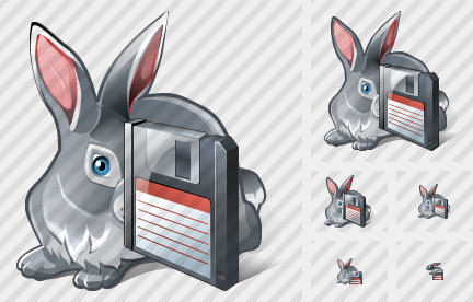 Rabbit Save Icon