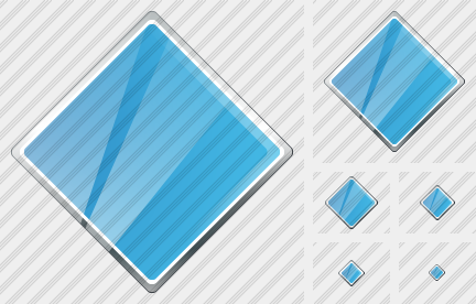 Rhombus Blue Icon