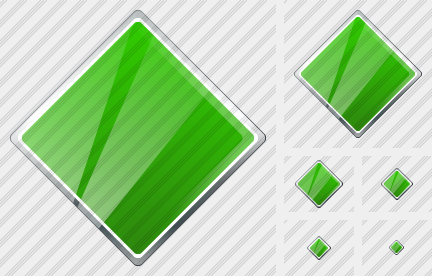 Rhombus Green Icon