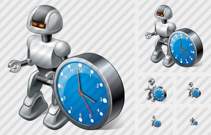 Icone Robot Clock