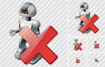 Robot Delete Icon