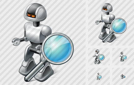 Robot Search Icon