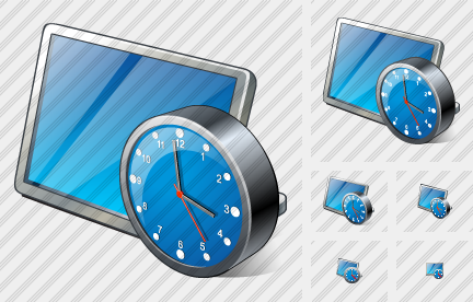 Screen Clock Icon