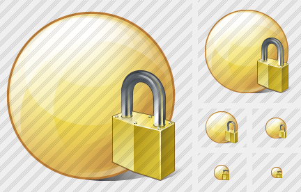 Sphere Locked Icon