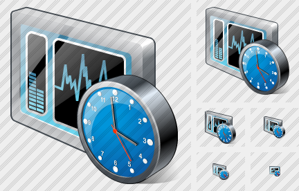 System Control Clock Icon