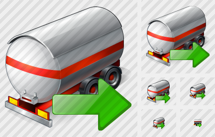 Tank Truck Export Icon