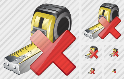 Tape Measure Delete Icon