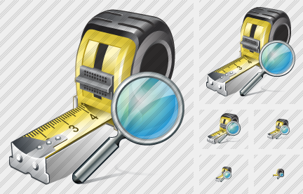 Tape Measure Search Icon