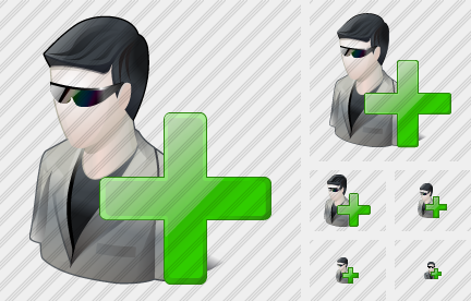 User Sun Glasses Add Icon