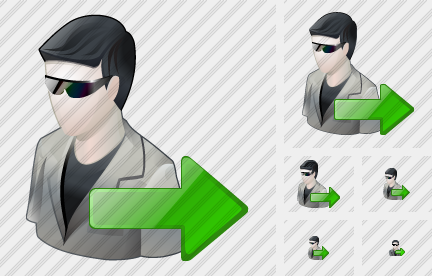 User Sun Glasses Export Icon