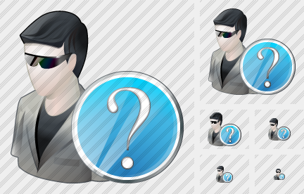 User Sun Glasses Question Icon