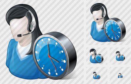 User Support Clock Icon