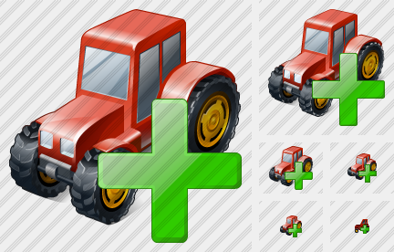 Wheeled Tractor Add Icon