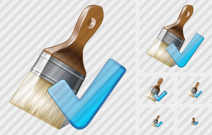 Wide Brush Ok Icon