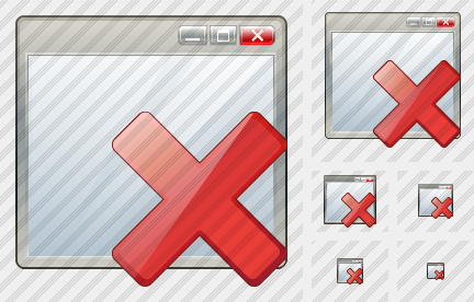 Icone Window Delete