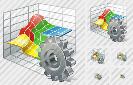 3D Graph Settings Icon