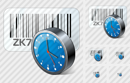 Icone Bar Code Clock