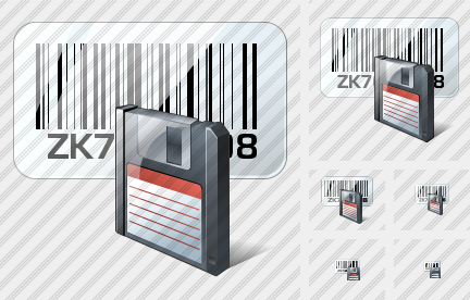 Icone Bar Code Save