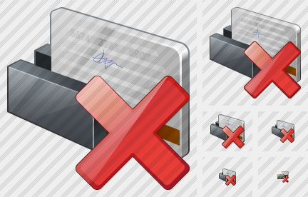 Icone Card Reading Device Delete