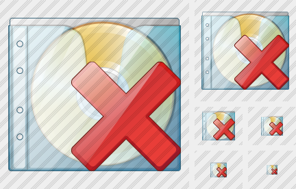 CD Box Delete Icon