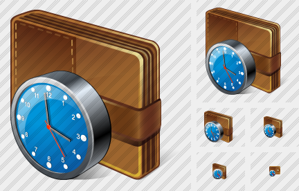Icone Change Purse Clock