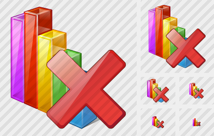 Icone Chart Delete