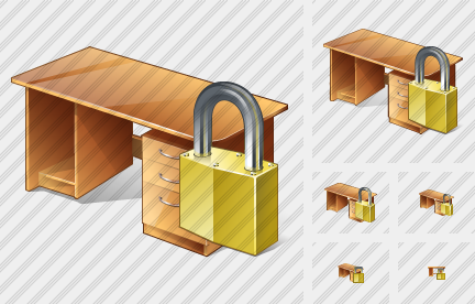 Computer Desktop Locked Icon