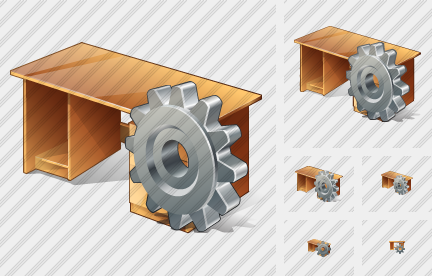 Icone Computer Desktop Settings