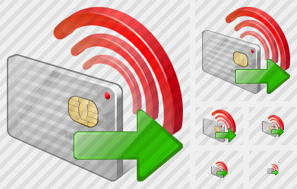 Contactless Chip Card Export Icon