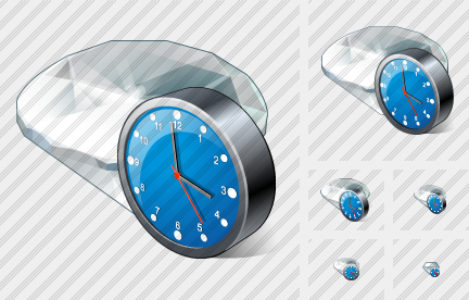 Diamond Clock Icon