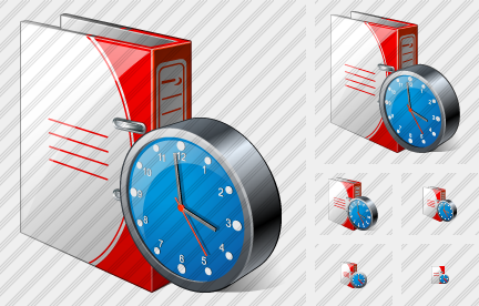 Doc Folder Clock Icon