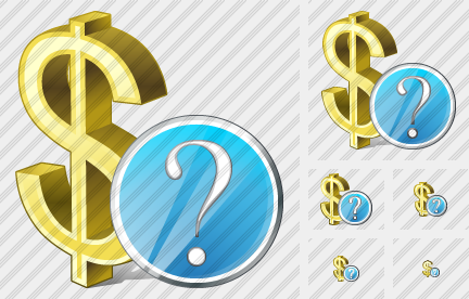 Dollar Question Icon