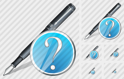 Feather Pen Question Icon