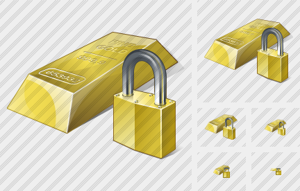 Gold Locked Icon