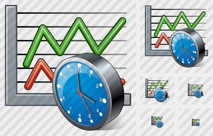 Graph Clock Icon