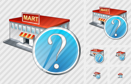 Grocery Shop Question Icon Grocery Shop Question Icon