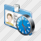 Badge Clock Icon