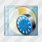 CD Box Clock Icon