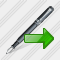 Feather Pen Export Icon