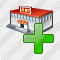 Grocery Shop Add Icon