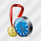 Medal Clock Icon