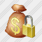 Money Bag Locked Icon