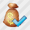 Money Bag Ok Icon