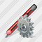 Office Knife Settings Icon