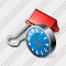 Paper Clip Clock Icon