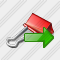 Paper Clip Export Icon