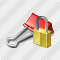 Paper Clip Locked Icon