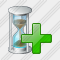 Sand Glass Add Icon