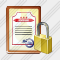 Sertificate Locked Icon